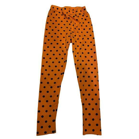 Disney Halloween Minnie Mouse Pumpkin Spider Black Sweatshirt & Poka Dot Legging - Picture 3 of 8